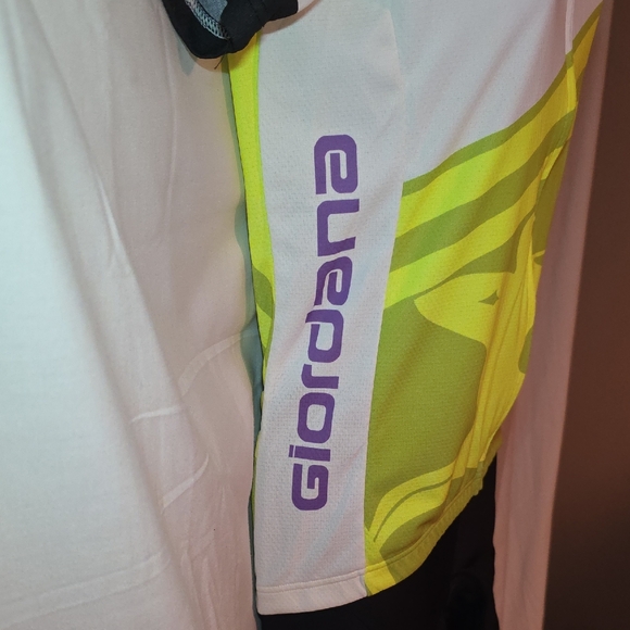 Giordana Women’s Short Sleeve Cycling Jersey - Lime/White/Purple - Picture 5 of 9